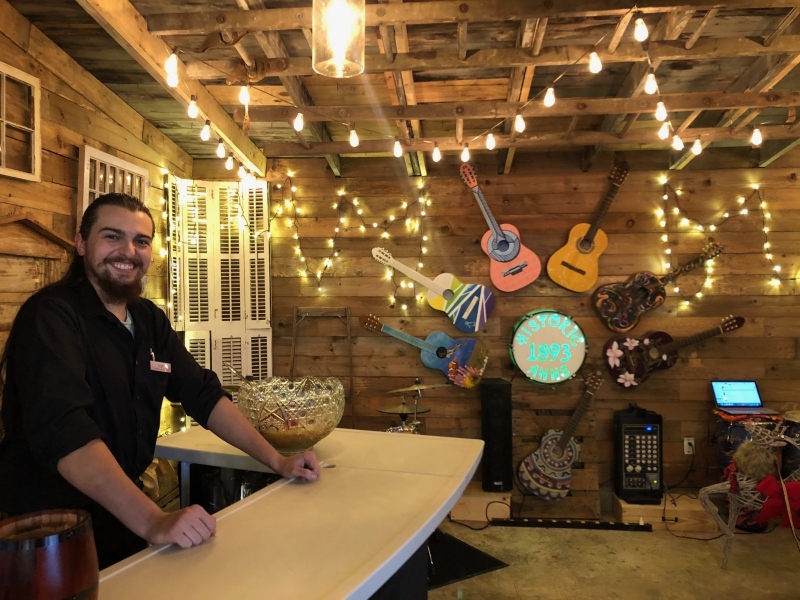 Bartender in Outdoor Reception for Music and Dancing