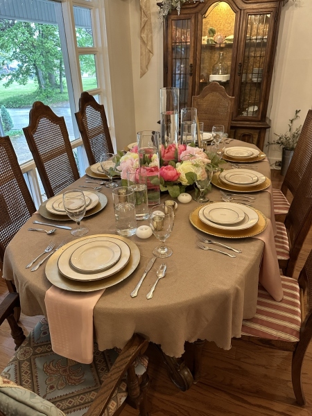 Large Oval Dining Table